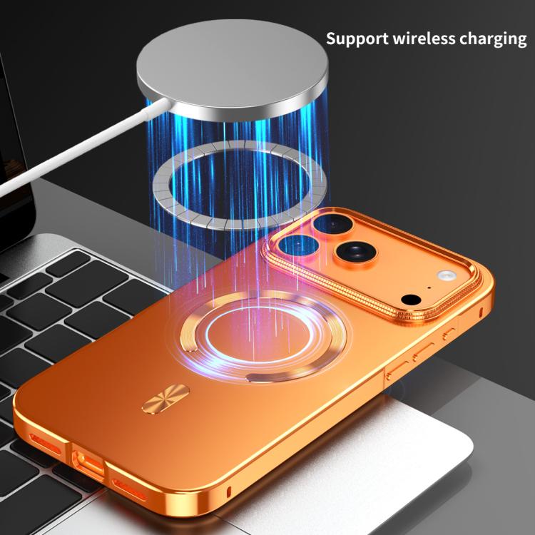 Frosted Magnetic Shield MagSafe Alloy Metal Phone Case, For iPhone 17 Pro Max, For iPhone 17 Pro, For iPhone 17, For iPhone Air, For iPhone 16 Pro Max, For iPhone 16 Pro, For iPhone 15 Pro Max, For iPhone 15 Pro