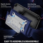 Anti-slip Textured TPU Hybrid PC Gaming Console Protective Case with Card Slot, For Nintendo Switch 2