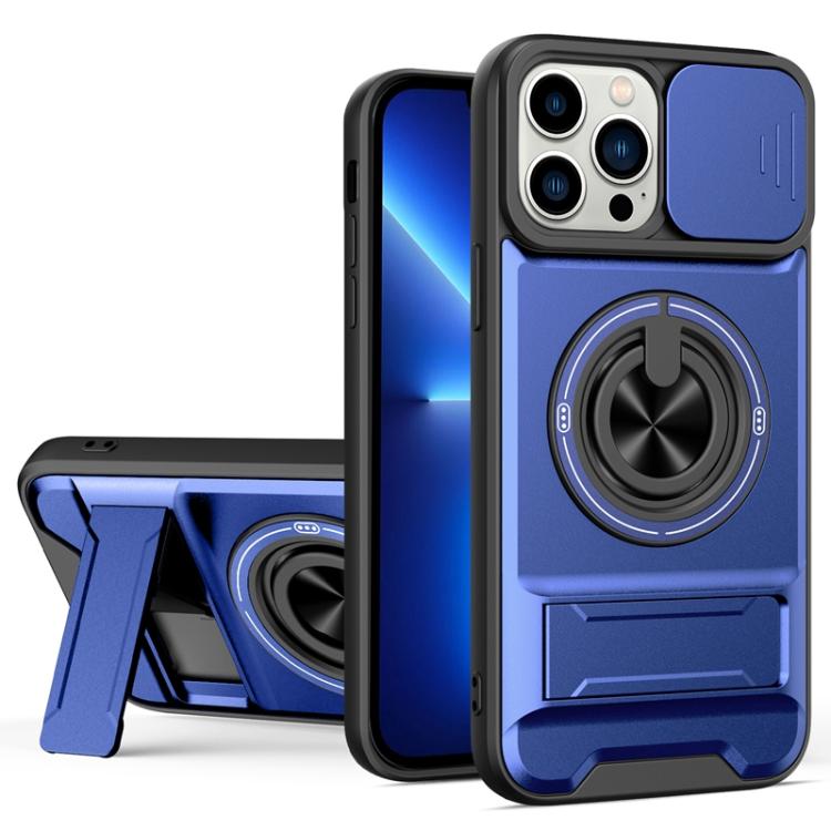 Lens Sliding Window Multifunctional Magnetic Shockproof Phone Case, For iPhone 13 Pro Max, For iPhone 13 Pro, For iPhone 12 Pro Max, For iPhone 11 Pro Max, For iPhone 11