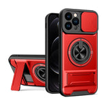 Lens Sliding Window Multifunctional Magnetic Shockproof Phone Case, For iPhone 13 Pro Max, For iPhone 13 Pro, For iPhone 12 Pro Max, For iPhone 11 Pro Max, For iPhone 11