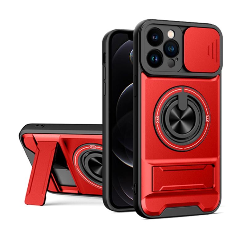 Lens Sliding Window Multifunctional Magnetic Shockproof Phone Case, For iPhone 13 Pro Max, For iPhone 13 Pro, For iPhone 12 Pro Max, For iPhone 11 Pro Max, For iPhone 11