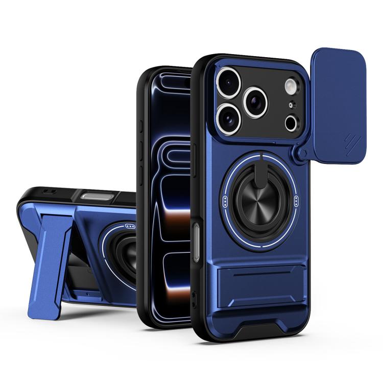 Lens Sliding Window Multifunctional Magnetic Shockproof Phone Case, For iPhone 18 Pro, For iPhone 18 Pro Max, For iPhone 17e / 16e, For iPhone 17 Pro Max, For iPhone 17 Pro, For iPhone 17, For iPhone Air, For iPhone 16 Pro Max, For iPhone 16 Pro