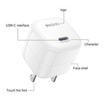 Yesido YC16U PD 35W Type-C Mini Ice Cube Fast Charger, US Plug
