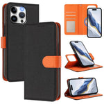 Detachable Litchi Texture Magnetic Side-Patch Vegan Leather Phone Case, For iPhone 15 Pro Max, For iPhone 15 Pro, For iPhone 15 Plus, For iPhone 15, For iPhone 14 Plus, For iPhone 14, For iPhone 14 Pro, For iPhone 14 Pro Max