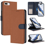 Detachable Litchi Texture Magnetic Side-Patch Vegan Leather Phone Case, For iPhone 8 Plus / 7 Plus