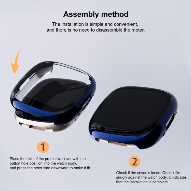 xDfind Full-coverage TPU Watch Protective Cover, For Fitbit Versa 4, For Fitbit Versa 3
