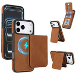 YM030 Retro Faux Leather Magnetic Detachable Wallet Phone Case, For iPhone 17 Pro Max, For iPhone 17 Pro