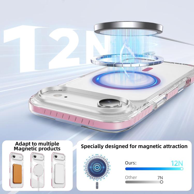 Crystal Shield Clear Magnetic Acrylic Hybrid TPU Phone Case, For iPhone Air, For iPhone 16 Pro Max, For iPhone 16 Pro, For iPhone 16 Plus, For iPhone 16, For iPhone 15 Pro Max