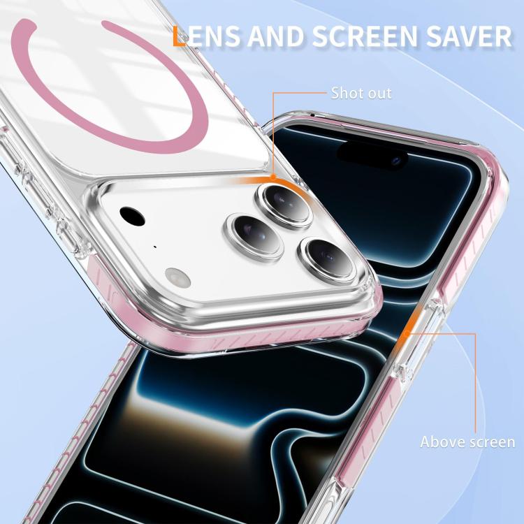 Crystal Shield Clear Magnetic Acrylic Hybrid TPU Phone Case, For iPhone 18 Pro, For iPhone 18 Pro Max, For iPhone 17 Pro Max, For iPhone 17 Pro, For iPhone 17, For iPhone Air