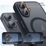 XDcase Skin Feel Magnetic Frosted Phone Case with Lens Film, For iPhone 17 Pro Max, For iPhone 17 Pro, For iPhone 17, For iPhone Air