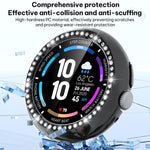 xDfind Single Row Diamond Hollow PC Watch Cover, For Google Pixel Watch 4 / Watch 3 45mm, For Google Pixel Watch 4 / 3 / 2 / 1 41mm