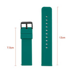 xDfind Stainless Steel Black Pin Buckle Solid Color Silicone Waterproof Watch Band, 16mm, 18mm, 19mm