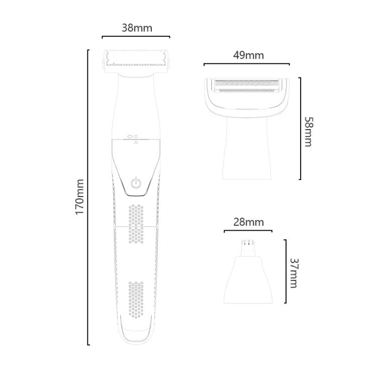 Yesido MG26 Multifunctional Body Hair Trimmer, MG26