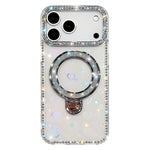 Rhinestone Glitter Kickstand Dual-side IMD Phone Case, For iPhone 17 Pro Max, For iPhone 17 Pro, For iPhone 17, For iPhone Air, For iPhone 16 Pro Max, For iPhone 16 Pro, For iPhone 16 Plus, For iPhone 16