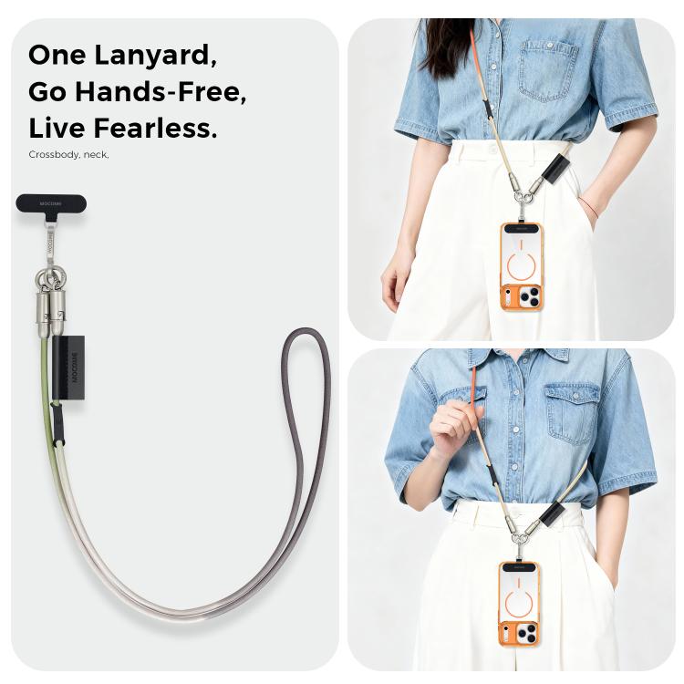 MOCOME W3 Type-C to Type-C Multifunctional Charging Cable Adjustable Crossbody Phone Lanyard