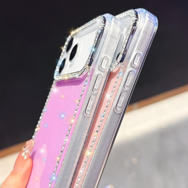 Rhinestone Dual-side IMD PC Hybrid TPU Phone Case, For iPhone 13
