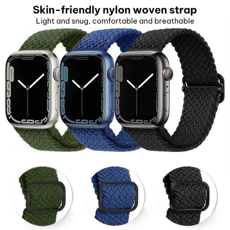 xDfind Sliding Buckle Nylon Braided Watch Band, For Apple Watch 42 / 44 / 45 / 46 / 49mm, For Apple Watch 38 / 40 / 41 / S11 42mm