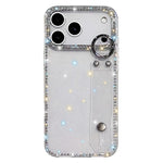 Rhinestone Glitter Wristband Holder Phone Case, For iPhone 17 Pro, For iPhone 17, For iPhone Air, For iPhone 16 Pro Max, For iPhone 16 Pro, For iPhone 16 Plus, For iPhone 16, For iPhone 15 Pro Max
