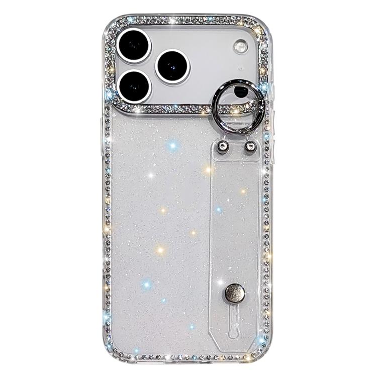Rhinestone Glitter Wristband Holder Phone Case, For iPhone 17 Pro, For iPhone 17, For iPhone Air, For iPhone 16 Pro Max, For iPhone 16 Pro, For iPhone 16 Plus, For iPhone 16, For iPhone 15 Pro Max