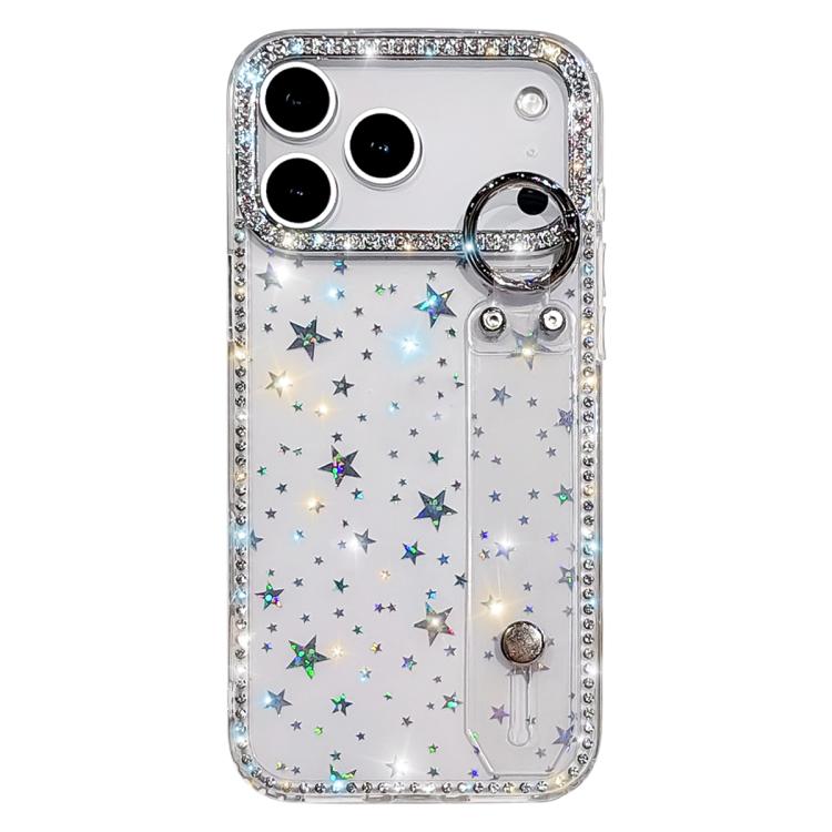 Rhinestone Glitter Wristband Holder Phone Case, For iPhone 17 Pro, For iPhone 17, For iPhone Air, For iPhone 16 Pro Max, For iPhone 16 Pro, For iPhone 16 Plus, For iPhone 16, For iPhone 15 Pro Max