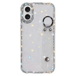 Rhinestone Glitter Wristband Holder Phone Case, For iPhone 17 Pro, For iPhone 17, For iPhone Air, For iPhone 16 Pro Max, For iPhone 16 Pro, For iPhone 16 Plus, For iPhone 16, For iPhone 15 Pro Max