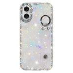 Rhinestone Glitter Wristband Holder Phone Case, For iPhone 17 Pro, For iPhone 17, For iPhone Air, For iPhone 16 Pro Max, For iPhone 16 Pro, For iPhone 16 Plus, For iPhone 16, For iPhone 15 Pro Max