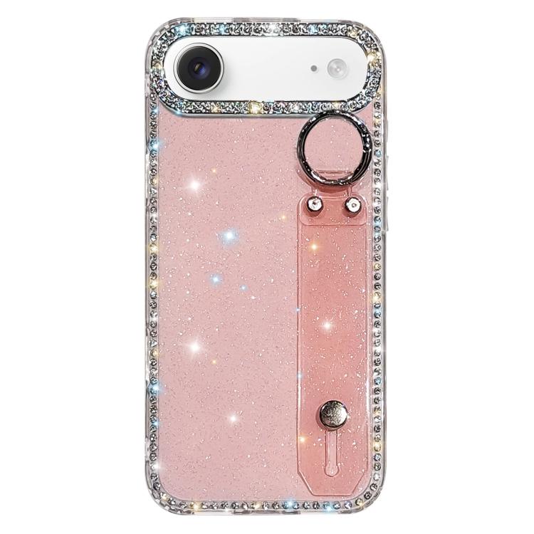 Rhinestone Glitter Wristband Holder Phone Case, For iPhone 17 Pro, For iPhone 17, For iPhone Air, For iPhone 16 Pro Max, For iPhone 16 Pro, For iPhone 16 Plus, For iPhone 16, For iPhone 15 Pro Max