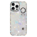 Rhinestone Glitter Wristband Holder Phone Case, For iPhone 17 Pro, For iPhone 17, For iPhone Air, For iPhone 16 Pro Max, For iPhone 16 Pro, For iPhone 16 Plus, For iPhone 16, For iPhone 15 Pro Max