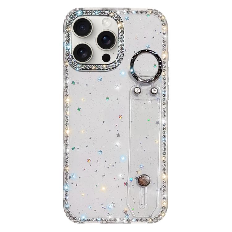 Rhinestone Glitter Wristband Holder Phone Case, For iPhone 17 Pro, For iPhone 17, For iPhone Air, For iPhone 16 Pro Max, For iPhone 16 Pro, For iPhone 16 Plus, For iPhone 16, For iPhone 15 Pro Max