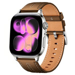 xDfind Composite Cowhide Texture Vegan Leather Watch Band, For Apple Watch 42 / 44 / 45 / 46 / 49mm