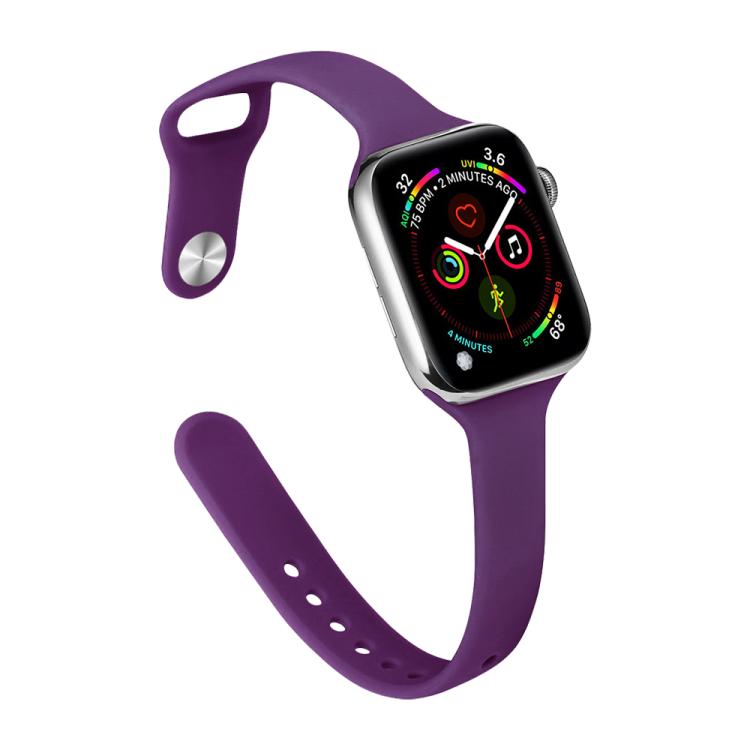 xDfind Small Waist Reverse Buckle Silicone Watch Band, For Apple Watch 38 / 40 / 41 / S11 42mm