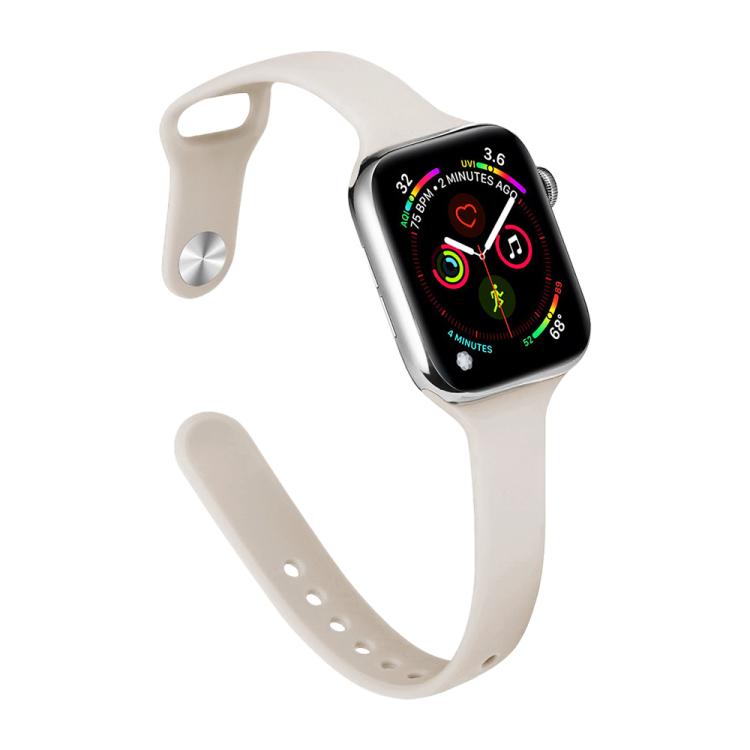 xDfind Small Waist Reverse Buckle Silicone Watch Band, For Apple Watch 38 / 40 / 41 / S11 42mm