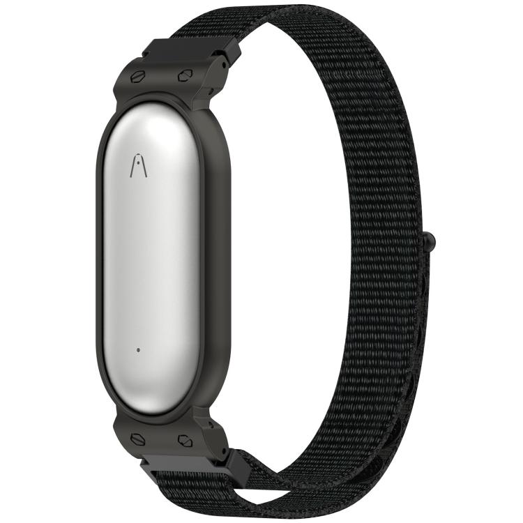 xDfind Metal Frame Integrated Nylon Loop Hook and Loop Fastener Watch Band, For Plaud NotePin AI