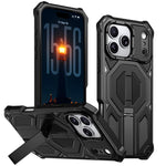 Hidden Metal Holder Magnetic Shockproof Phone Case, For iPhone 17 Pro Max, For iPhone 17 Pro, For iPhone 17, For iPhone Air, For iPhone 16 Pro Max, For iPhone 16 Pro, For iPhone 16 Plus, For iPhone 16