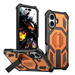 Hidden Metal Holder Magnetic Shockproof Phone Case, For iPhone 17 Pro Max, For iPhone 17 Pro, For iPhone 17, For iPhone Air, For iPhone 16 Pro Max, For iPhone 16 Pro, For iPhone 16 Plus, For iPhone 16