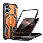 Hidden Metal Holder Magnetic Shockproof Phone Case, For iPhone 17 Pro Max, For iPhone 17 Pro, For iPhone 17, For iPhone Air, For iPhone 16 Pro Max, For iPhone 16 Pro, For iPhone 16 Plus, For iPhone 16