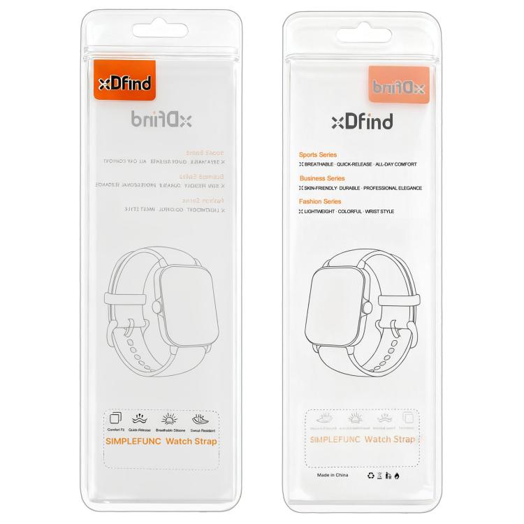 xDfind Ice Crystal Texture Two Color Silicone Watch Band, For Huawei Watch GT 6 / 5 / 4 41mm