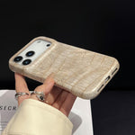 Vintage Crocodile Texture Shockproof Vegan Leather Phone Case, For iPhone 17 Pro Max, For iPhone 17 Pro