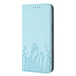 Tulips Butterfly Pattern Magnetic Vegan Leather Phone Case, For iPhone 13, For iPhone 13 mini, For iPhone 12 / 12 Pro, For iPhone 12 Pro Max