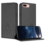 Tulips Butterfly Pattern Magnetic Vegan Leather Phone Case, For iPhone X / XS, For iPhone XS Max, For iPhone XR, For iPhone 8 Plus / 7 Plus