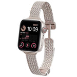xDfind Wheat Ear Magnetic Buckle Stainless Steel Watch Band, For Apple Watch 42 / 44 / 45 / 46 / 49mm, For Apple Watch 38 / 40 / 41 / S10 42mm