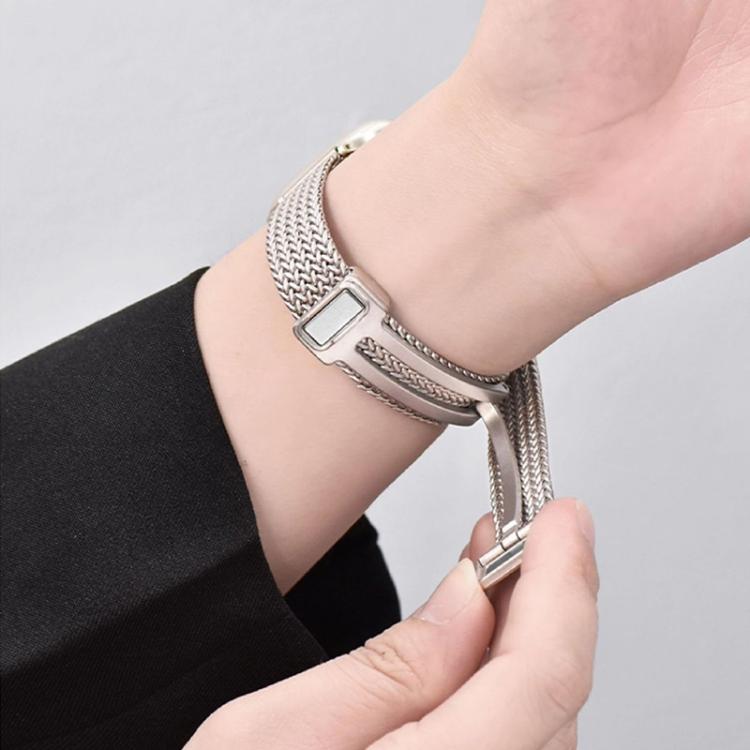 xDfind Wheat Ear Magnetic Buckle Stainless Steel Watch Band, For Apple Watch 42 / 44 / 45 / 46 / 49mm, For Apple Watch 38 / 40 / 41 / S10 42mm