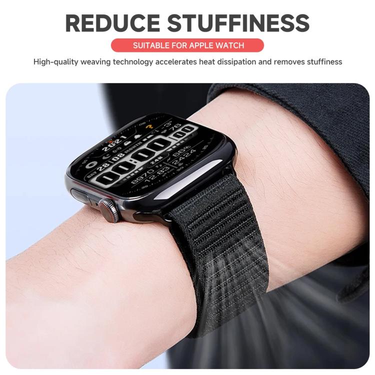 xDfind Two-section Mountain Pattern Nylon Watch Band, For Apple Watch 42 / 44 / 45 / 46 / 49mm, For Apple Watch 38 / 40 / 41 / S11 42mm