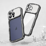 Wave Twisting Star Diamond Shockproof Electroplate TPU Phone Case, For iPhone 17 Pro Max, For iPhone 17 Pro, For iPhone 17, For iPhone 16 Pro Max, For iPhone 16 Pro, For iPhone 16