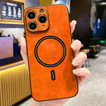 Lambskin Faux Leather Magnetic Phone Case, For iPhone 14 Pro Max, For iPhone 13 Pro Max, For iPhone 13 Pro, For iPhone 13, For iPhone 12, For iPhone 12 Pro Max, For iPhone 12 Pro, For iPhone 11 Pro Max