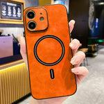 Lambskin Faux Leather Magnetic Phone Case, For iPhone 14 Pro Max, For iPhone 13 Pro Max, For iPhone 13 Pro, For iPhone 13, For iPhone 12, For iPhone 12 Pro Max, For iPhone 12 Pro, For iPhone 11 Pro Max