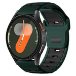 xDfind Flat-head Dual-color Silicone Watch Band, 20mm, 22mm