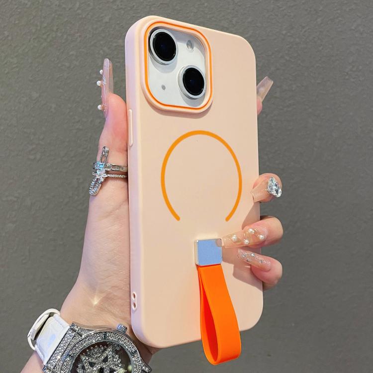 Skin-feel Magnetic TPU Phone Case with Silicone Strap, For iPhone 14 Pro Max, For iPhone 13 Pro Max, For iPhone 13 Pro, For iPhone 13, For iPhone 12 / 12 Pro, For iPhone 12 Pro Max, For iPhone 11 Pro Max, For iPhone 11, For iPhone 11 Pro