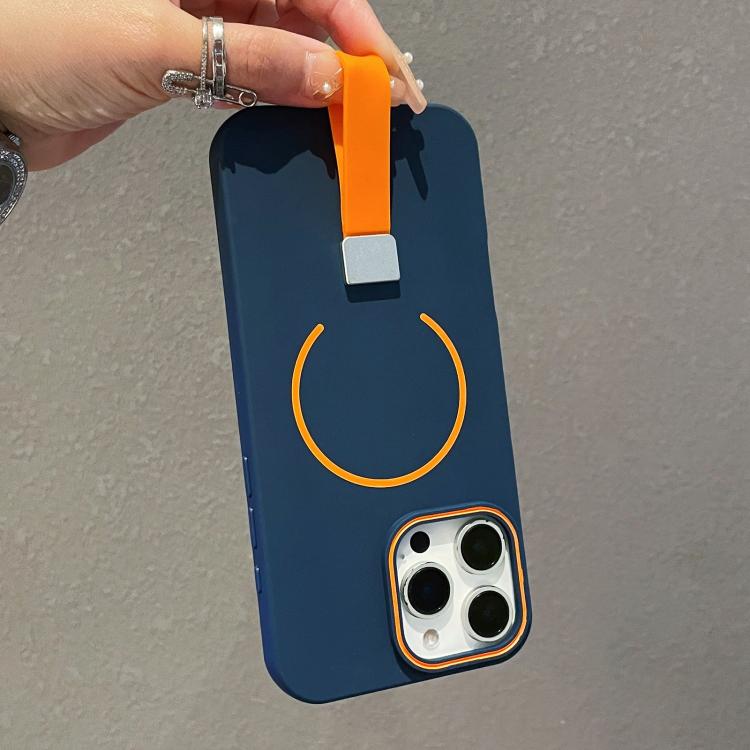 Skin-feel Magnetic TPU Phone Case with Silicone Strap, For iPhone 14 Pro Max, For iPhone 13 Pro Max, For iPhone 13 Pro, For iPhone 13, For iPhone 12 / 12 Pro, For iPhone 12 Pro Max, For iPhone 11 Pro Max, For iPhone 11, For iPhone 11 Pro