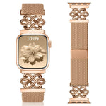 xDfind Chinese Knot Nylon Rainbow Braided Magnetic Buckle Watch Band, For Apple Watch 42 / 44 / 45 / 46 / 49mm, For Apple Watch 38 / 40 / 41 / S11 42mm